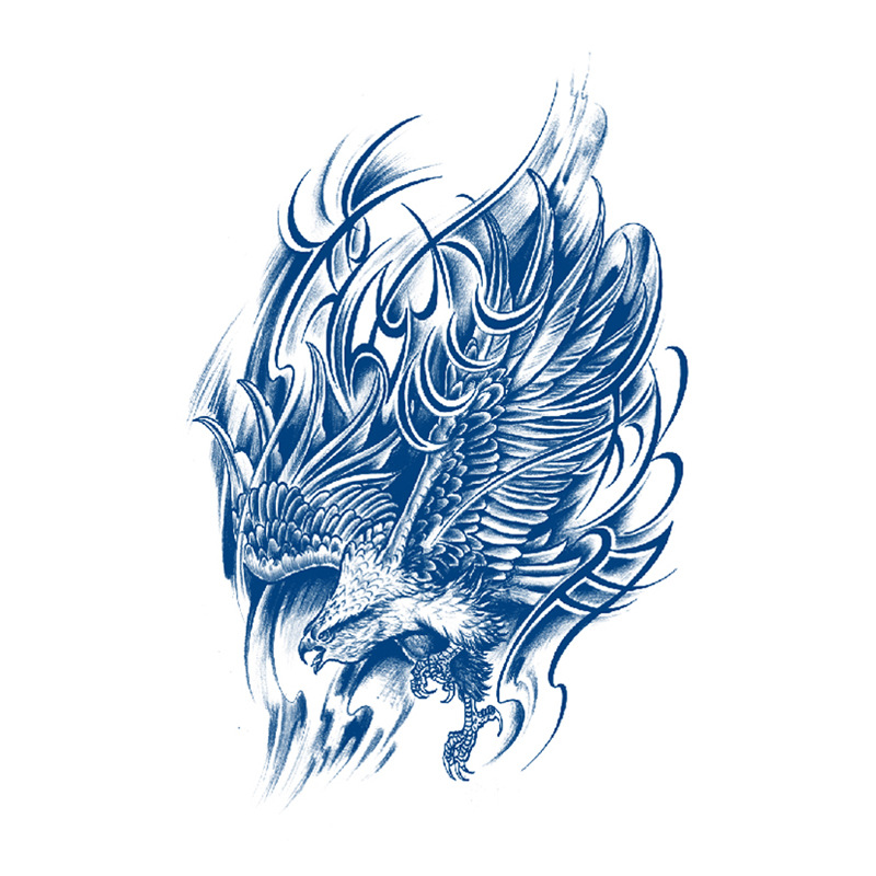 Tatuaje adhesivo a prueba de agua, tatuaje de Animal personalizado que dura 15 días, tatuaje de jugo, pegatina para brazo y pantorrilla, tatuajes temporales, arte corporal_voghion.com