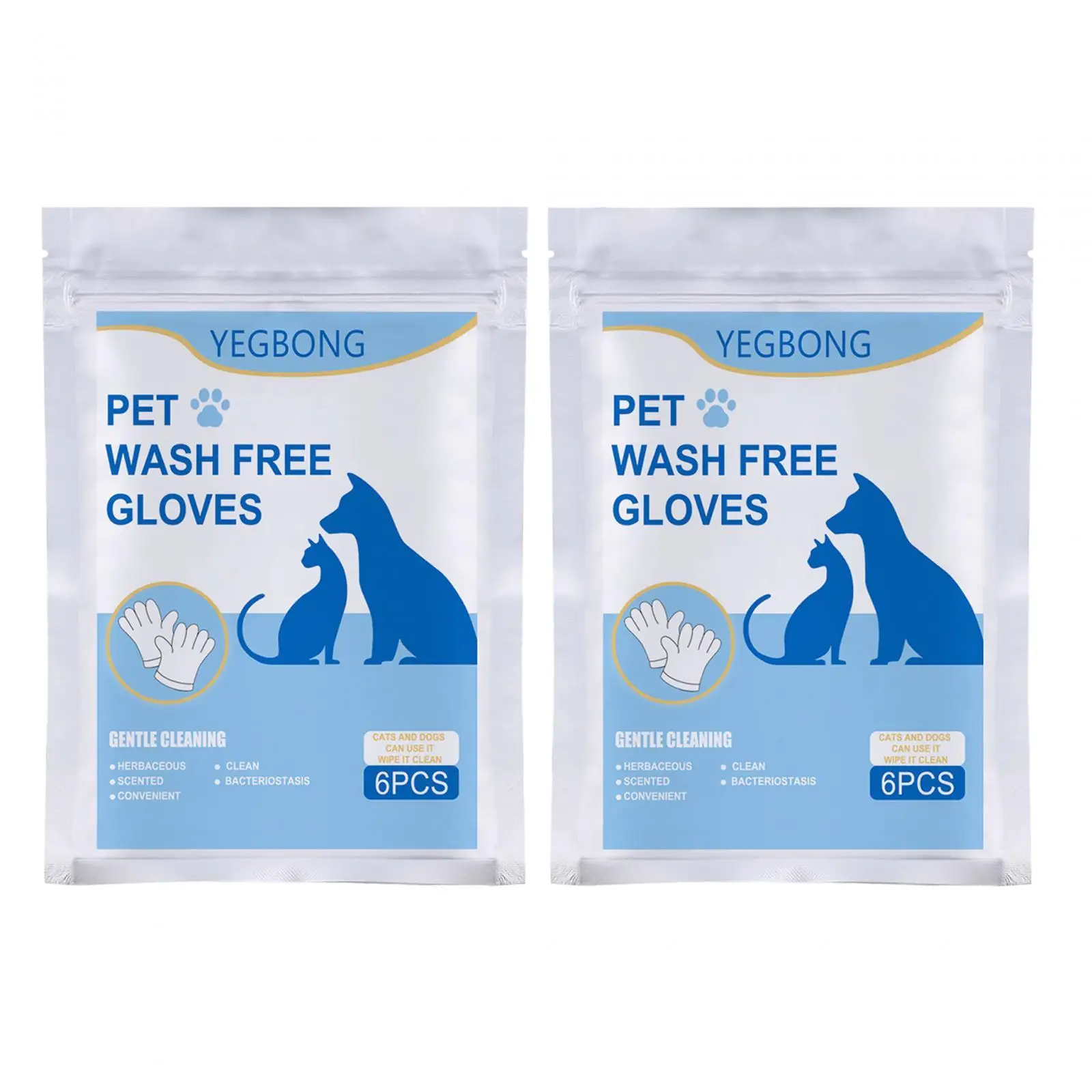 12Pcs Disposable Wipe for Pets Pet Grooming Gloves Dog Cleaning Glove Wipe for Soothing