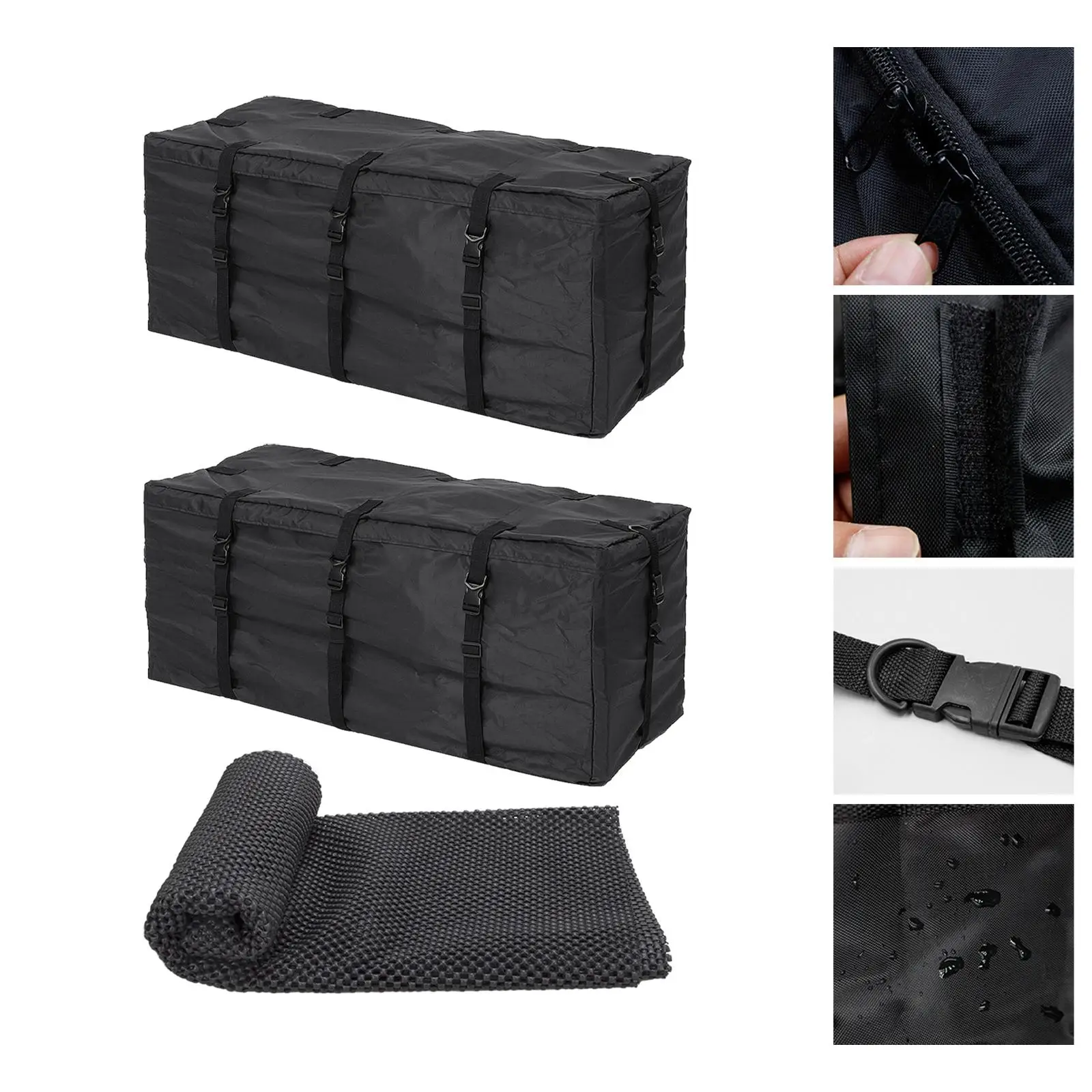 Car Rooftop Bag Durable Travel Accessories Waterproof Roof Luggage Cargo Carrier Bag Car Roof Luggage Bag for Vehicles Cars