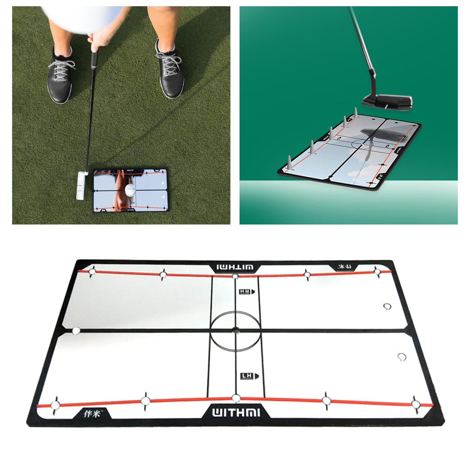 Alignment Alignment Mirror Compact Golf Putt Technique Accuracy Posture Practice Correcting Trainer for Indoor Outdoor Training