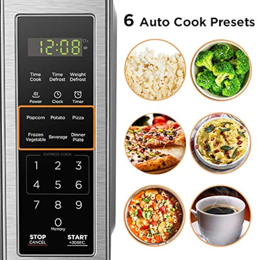 Title 2, EM720CB7 Digital Microwave Oven with Turntable ...