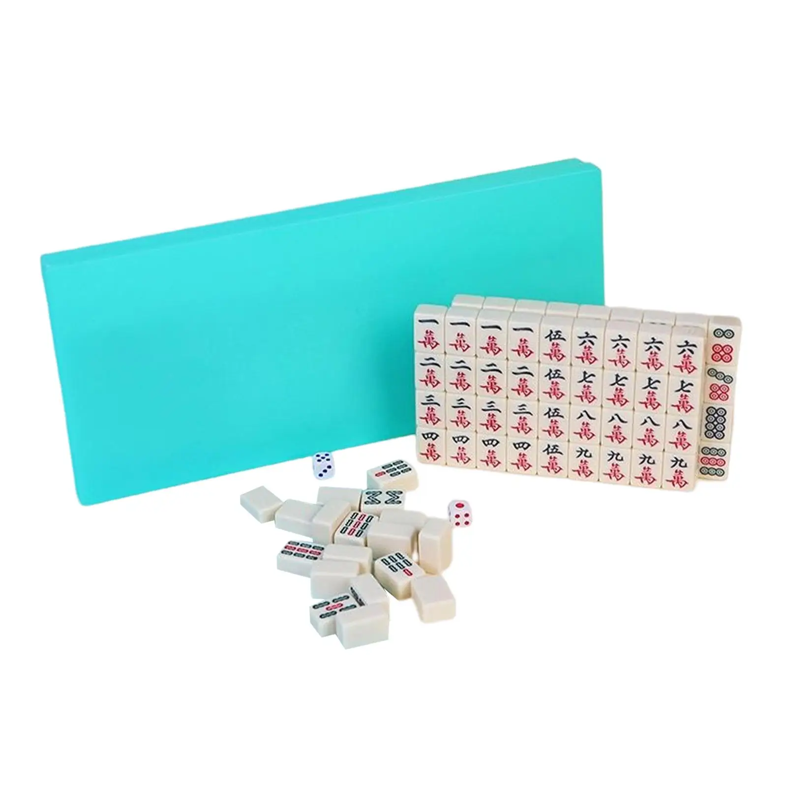 Portable Chinese Mini Mahjong Game Set Table Game Activity Game for Travel