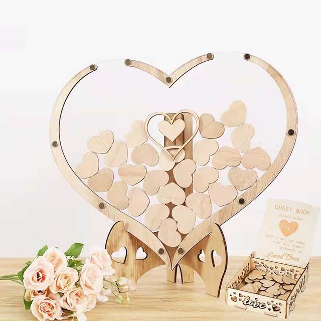 Mason hot Jar Wedding Guestbook Wedding Guest Book Alternative Guest Book Frame hearts Drop Box Guest Book Wooden Rustic guest drop top box