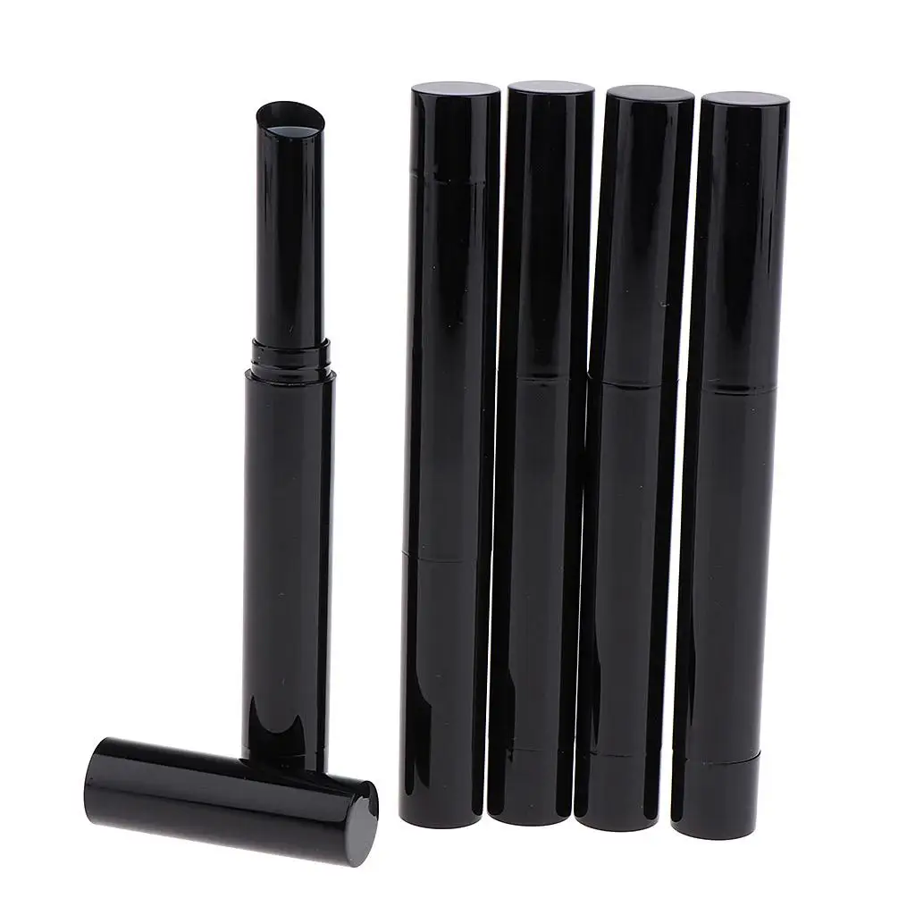 5PCS Makeup Cosmetic DIY  Lip Empty Container Tubes Refillable  Twist Bottles