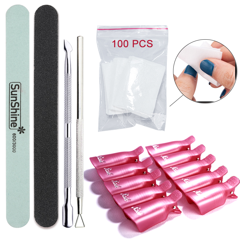 Best of Gel Nail Polish Remover Tools Kit Cleaner Nail Degreaser With Nail Buffer Block And Nail File Block For Permanent Enamel Remover Reviews & Tips