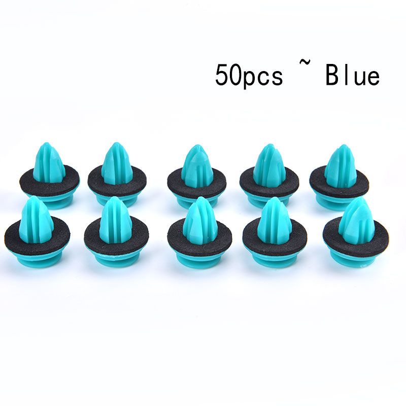 50Pcs Universal Auto Fastener Clips Halte Tür Panel Clips Stoßstange Clips Innen Kotflügel Schraube Niet Verschluss Verschluss Clips – Detail 2