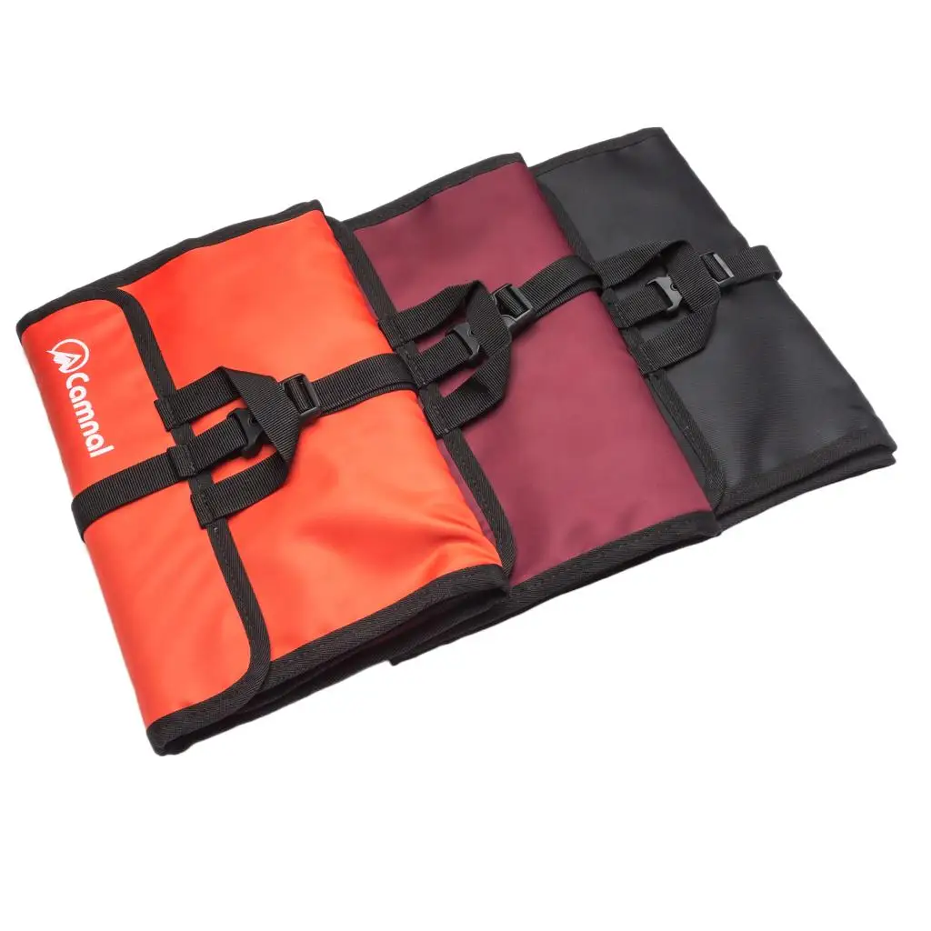 Climbing Mountaineering Equipment Holder Storage Bag Organizer Carry Pouch Foldable Rolling Up with Strap Buckle Closure