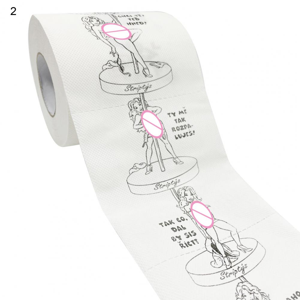 1 рулон туалетной бумаги с романтическим узором креативный подарок на  любовь для подруги парня забавная туалетная бумага для дома | AliExpress
