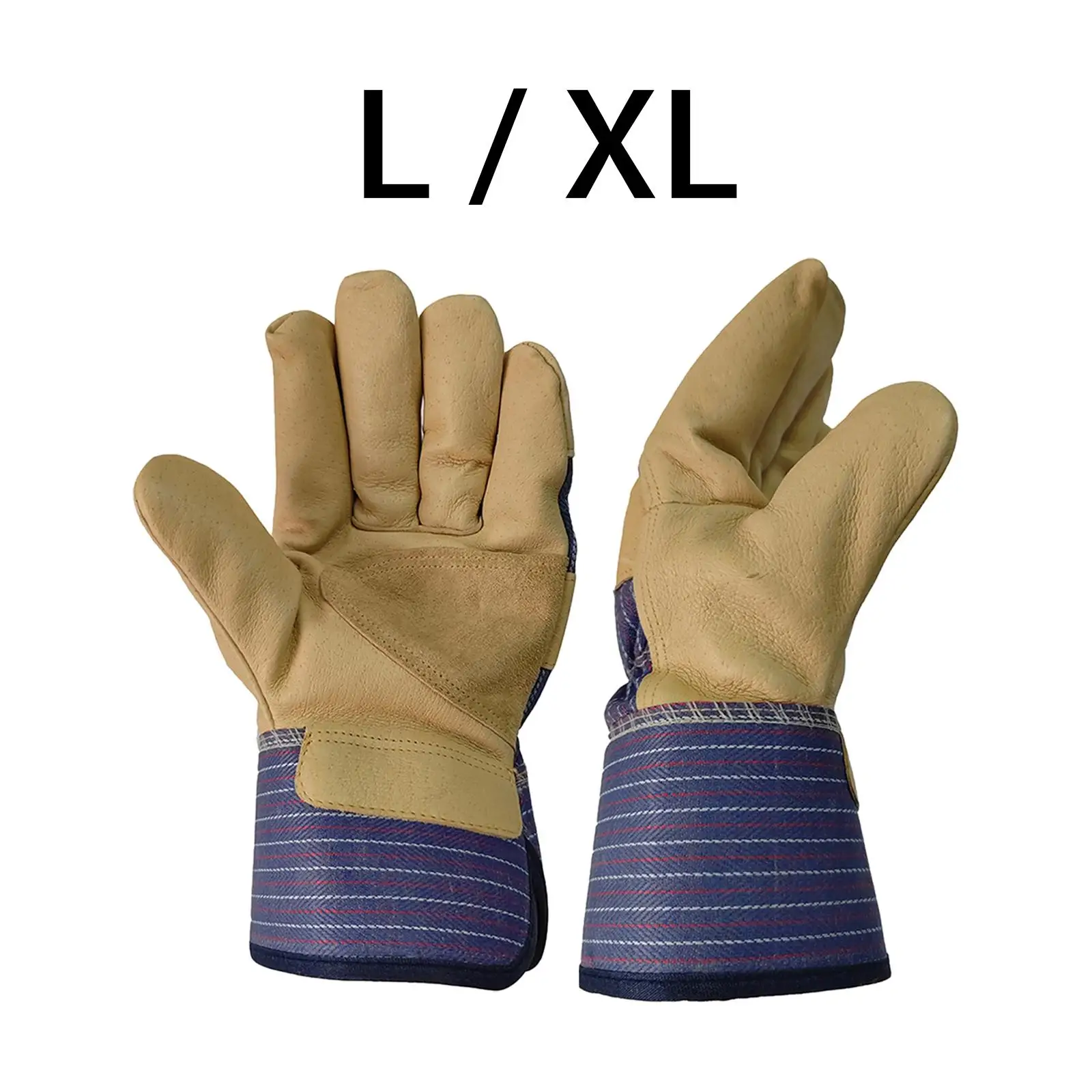Welding Gloves Anti Slip Soft Flexible Durable Heavy Duty Heat Insulation Protective Gear for BBQ Pot Holder Furnace Warehouse