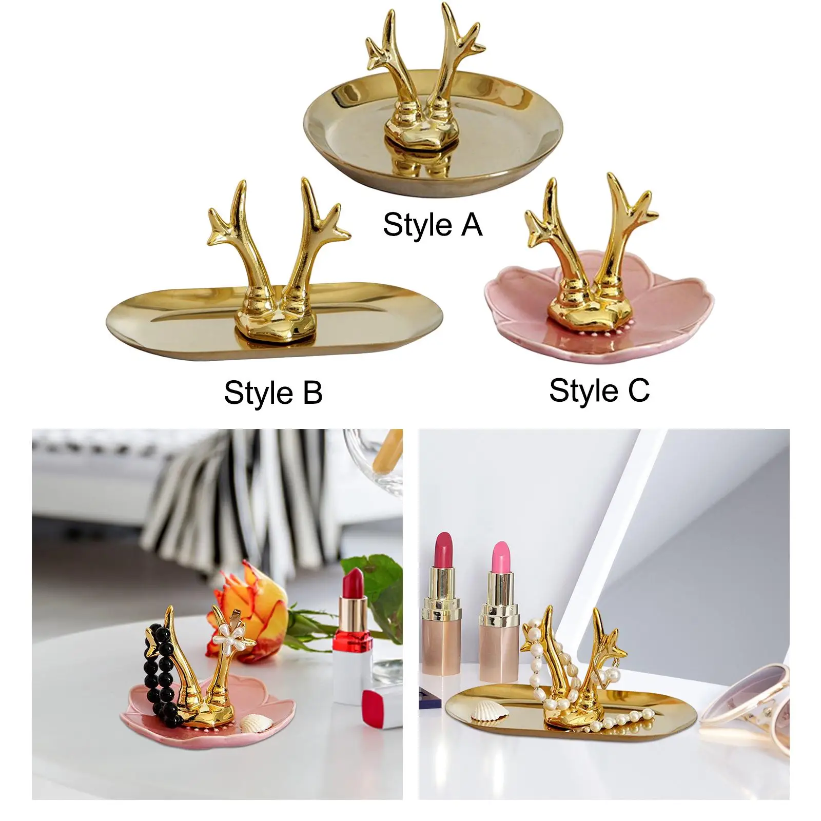 Jewelry Storage Tray display Rack Earrings Holder for Necklace Watches Storing Earrings Women Jewelry Shop Display