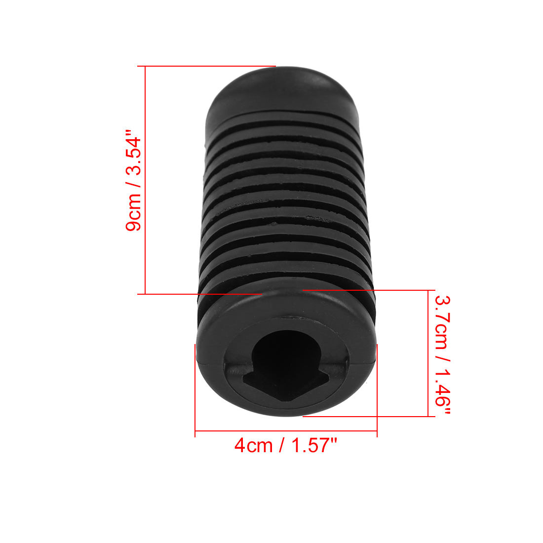 Motoforti Motorrad Fußrasten Platte Fußpedal Abdeckung Fußstütze Pad für Honda CG 125 für JH 70 für Suzuki GS 125 für Honda WY 125 – Detail 1