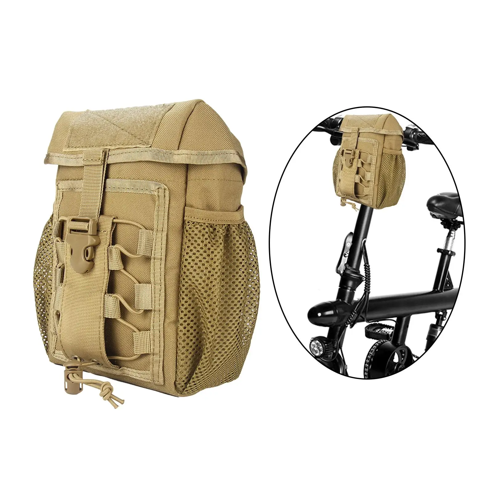 Multi-Pocket Tactical Waist Pack Molle Pouch Accessories Army Organizer Emergency Survival Car Seat Back for Camping First Aid