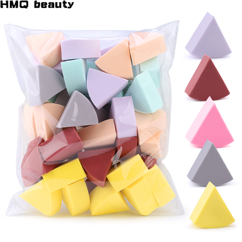 Best of 20 / 50Pcs Fan Shaped Puff Triangle Makeup Blender Morandi Color Liquid Foundation Powder Wet And Dry Sponge Makeup Beauty Tools Reviews & Tips