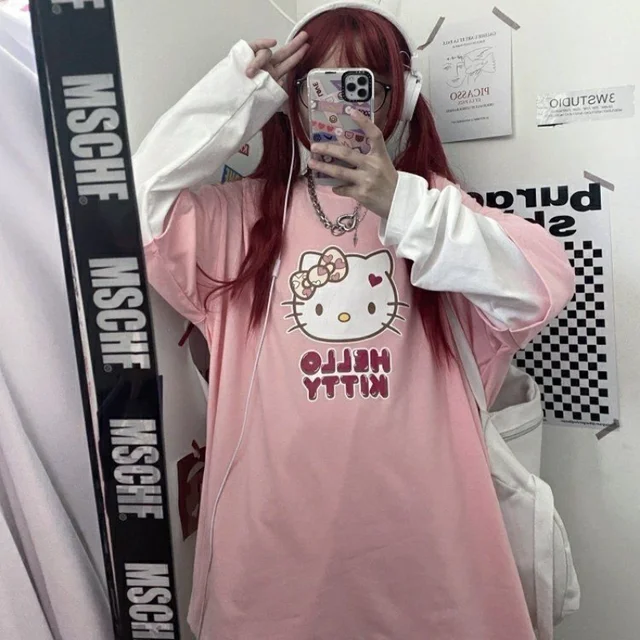 Y2k Pink Long Sleeve T-shirt - Pink / M  Ropa, Ropa estética, Estilos de  moda coreanos