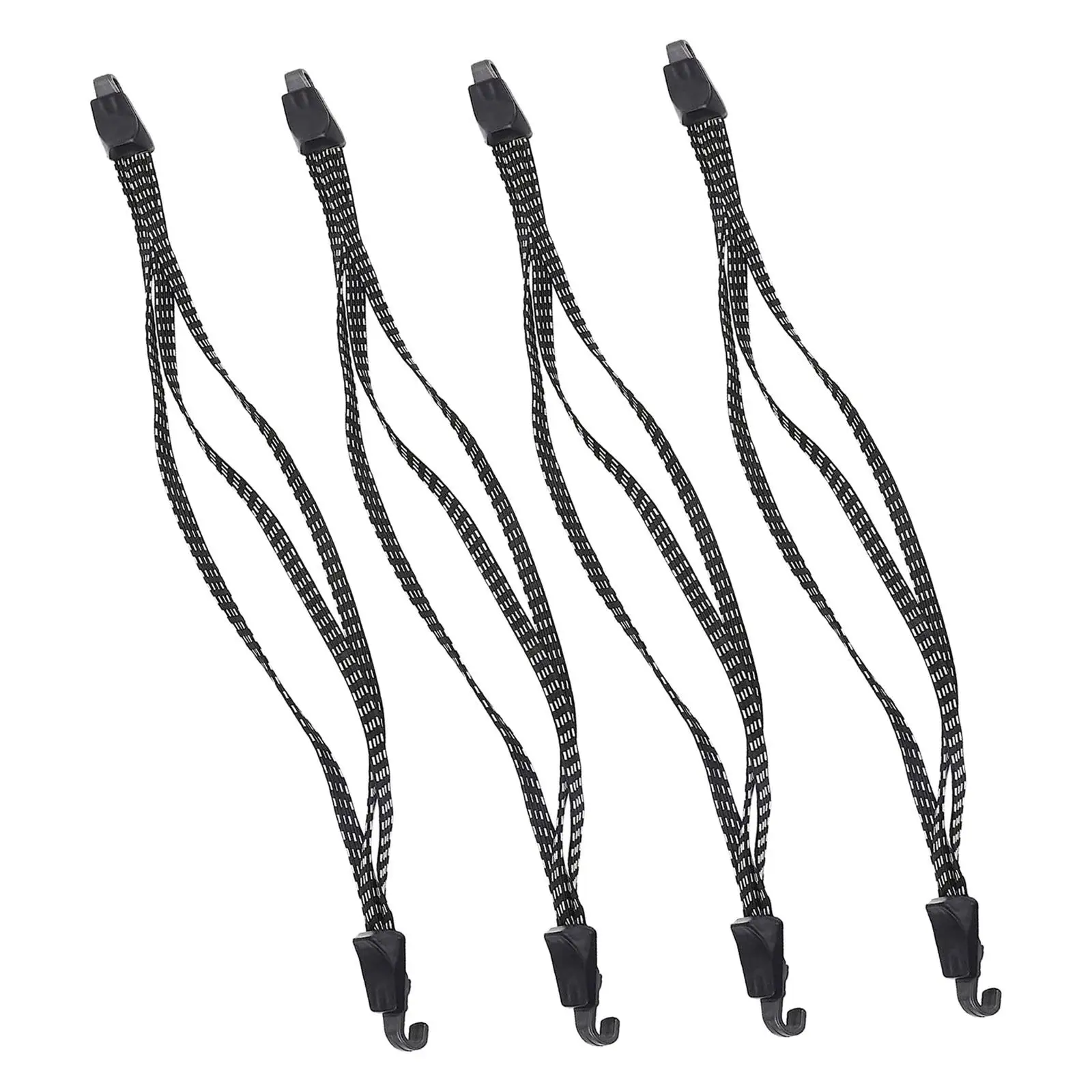 4Pcs Motorcycle Luggage Rack Straps Universal Luggage Belt Heavy Duty Outdoor Bungee Cords with Hooks for Transporting Cargo RV