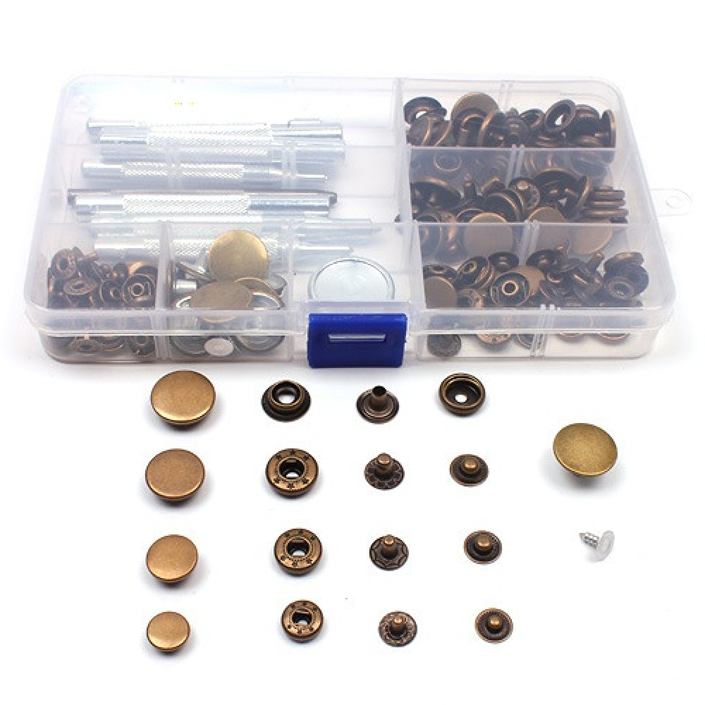 10-17mm 5Style 50set Metal Snap 