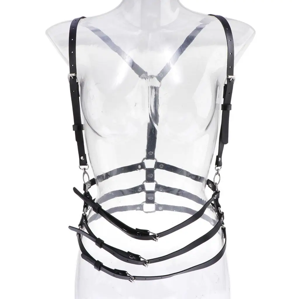  Body Chest Harness for Waist Harajuku Belt Strappy Cage Bra Adjustable Straps