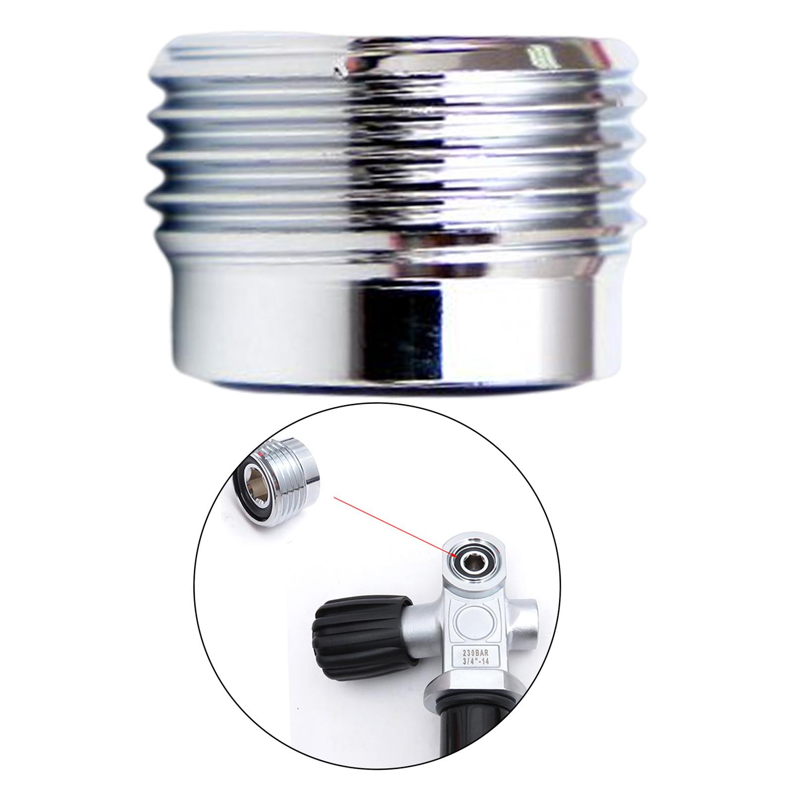 Din to Yoke Insert Tank Valve Adaptor Convert Outlet Din Plug Adapter Convertor Scuba Diving Cylinder Adapter for Underwater