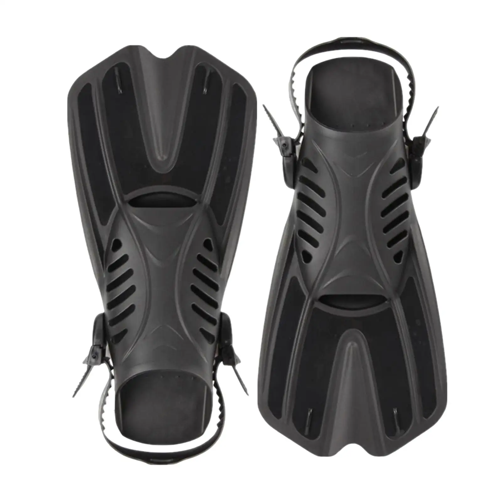 2Pcs Adjustable Diving Flippers Equipment Snorkel Open Heel Foot Flippers Feet