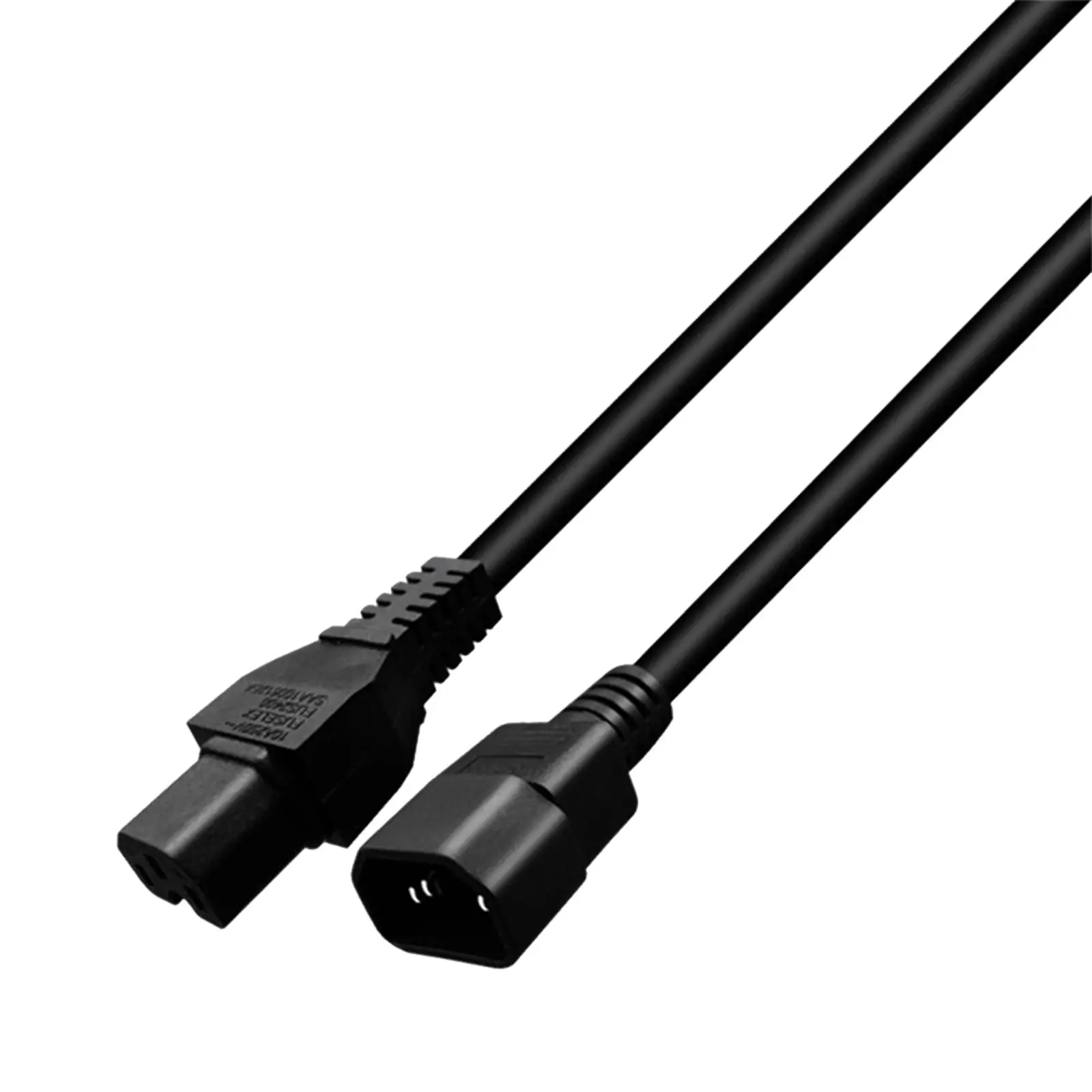 IEC320-C14 to IEC320-C15 Computer Power Extension Cord Black for Accessory