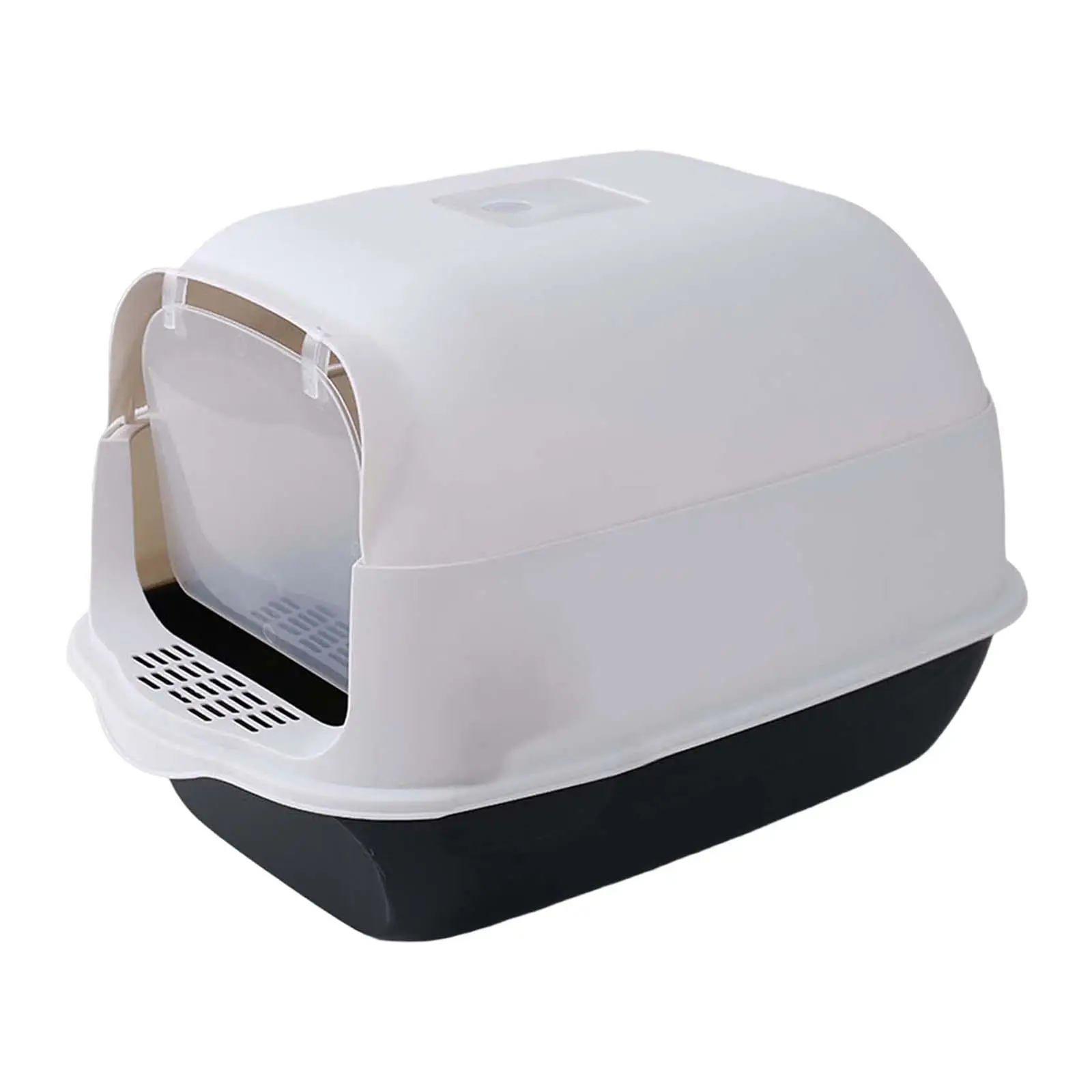 Large Cat Litter Box with Shovel with Door Cleaning House Supplies Training Toilet for Hamster Rabbit Kitten Outdoor Travel