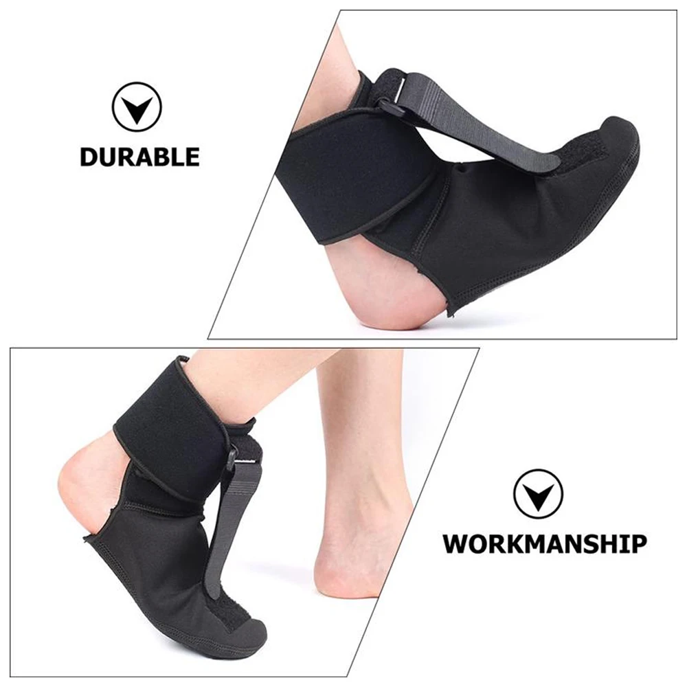 Kompressions-Plantarfasziitis-Nachtschienen-Socke, orthopädische Fußstütze mit Dorsalstropfen, weiche Dehnungs-Stiefelschienen für Füße – Detail 8