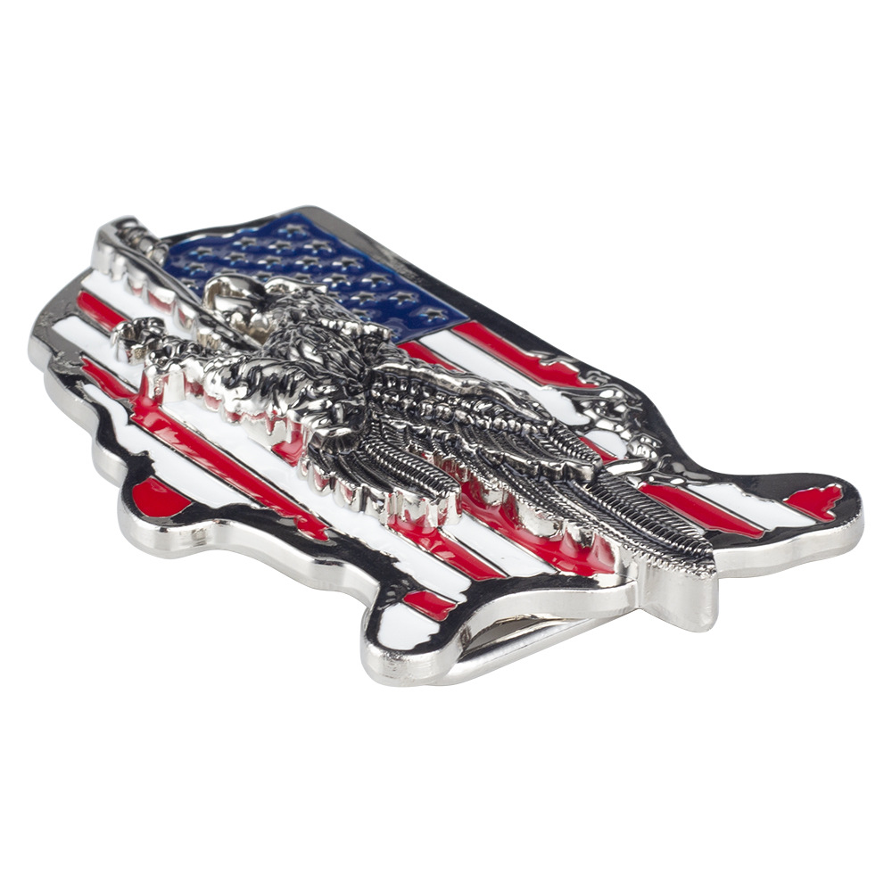 Amerikanischen Karte Gürtel Schnalle Star-Spangled Banner Haliaeetus Leucocephalus – Detail 4
