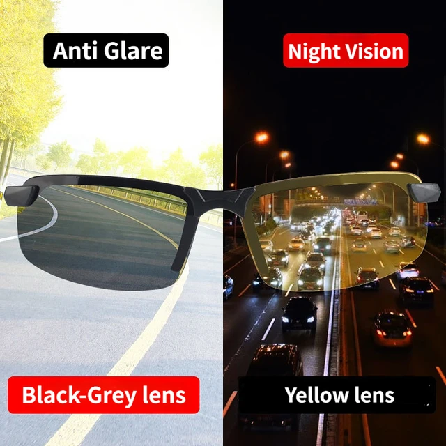 Ralferty Polarisierte Nachtsicht Brille Männer Platz Gelb Lens Fahren  Gläser Männlichen Anti Glare Auto Brille Eywear K1037 - AliExpress