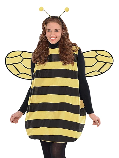 Costumi ape per le donne, Costume da ape di Halloween per bambini adulti  Costume da ape, fascia per Antennae + vestito + ali + scaldamuscoli -  AliExpress