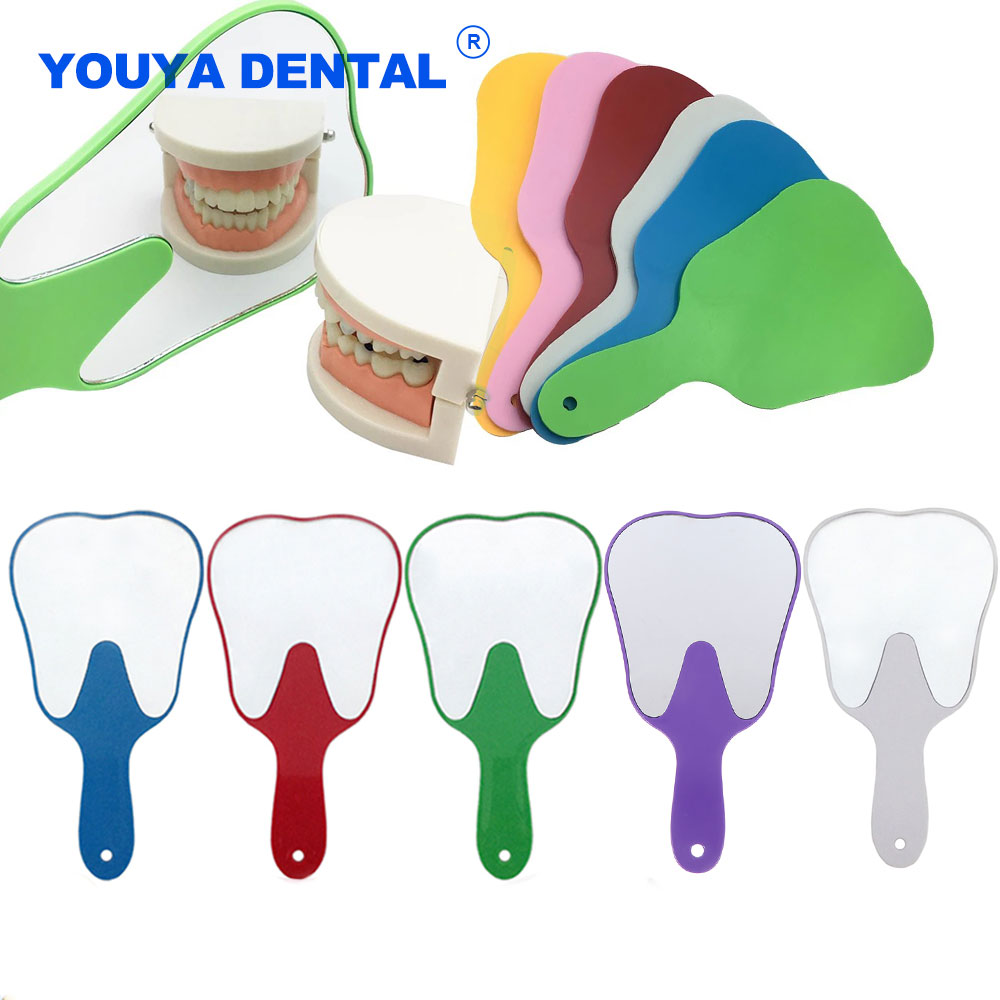 Best of Tooth Shaped Unbreakable PVC Dental Hand Mirror With Handle Mouth Tooth Examination Inspection Oral Care Mirrors Dentistry Gift Reviews & Tips