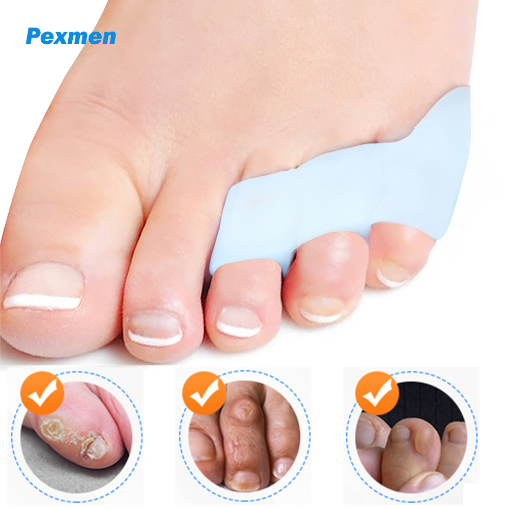 Best of Pexmen 2Pcs Toe Separator Protectors Little Toe Spacer For Overlapping And Hammer Toe Pain Relief From Friction Blisters Reviews & Tips