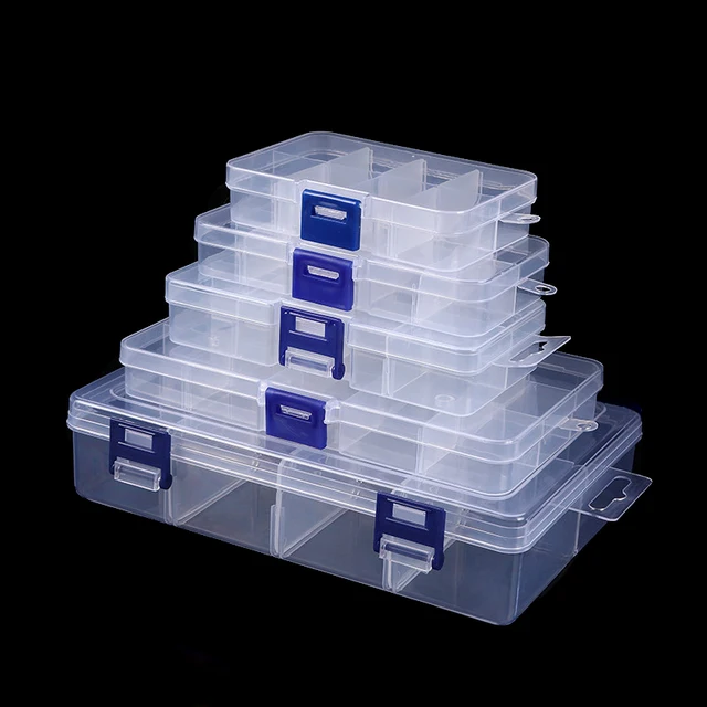 Plastic Organizer Container Storage Box For Jewelry Beads Earring
