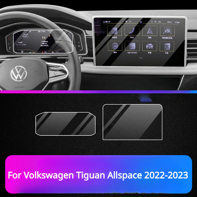 CGFZNUB Accessori per pellicola in TPU trasparente per console centrale  interna per auto , per Volkswagen Tiguan 2021 2022