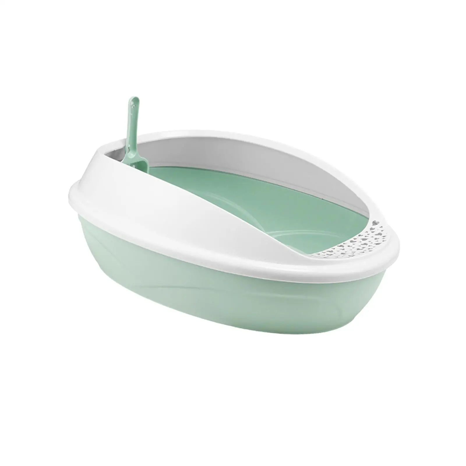 Cat Litter Basin for Indoor Cats Splashproof Bedpan Open Top Pet Litter Tray