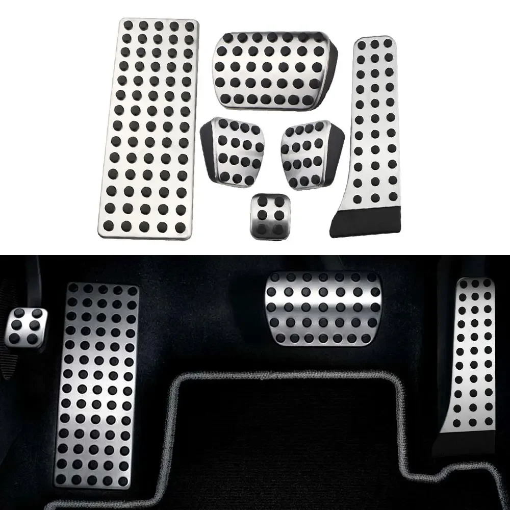 Cubiertas de pedales plateadas para Mercedes-Benz