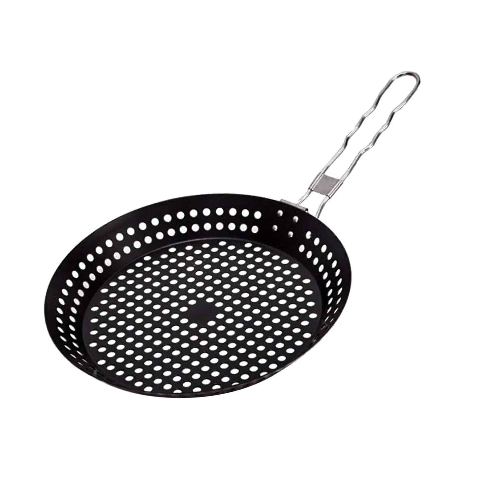 Portable Barbecue Basket Roasting Plate Barbecue Plate for Pizza Chicken Seafood