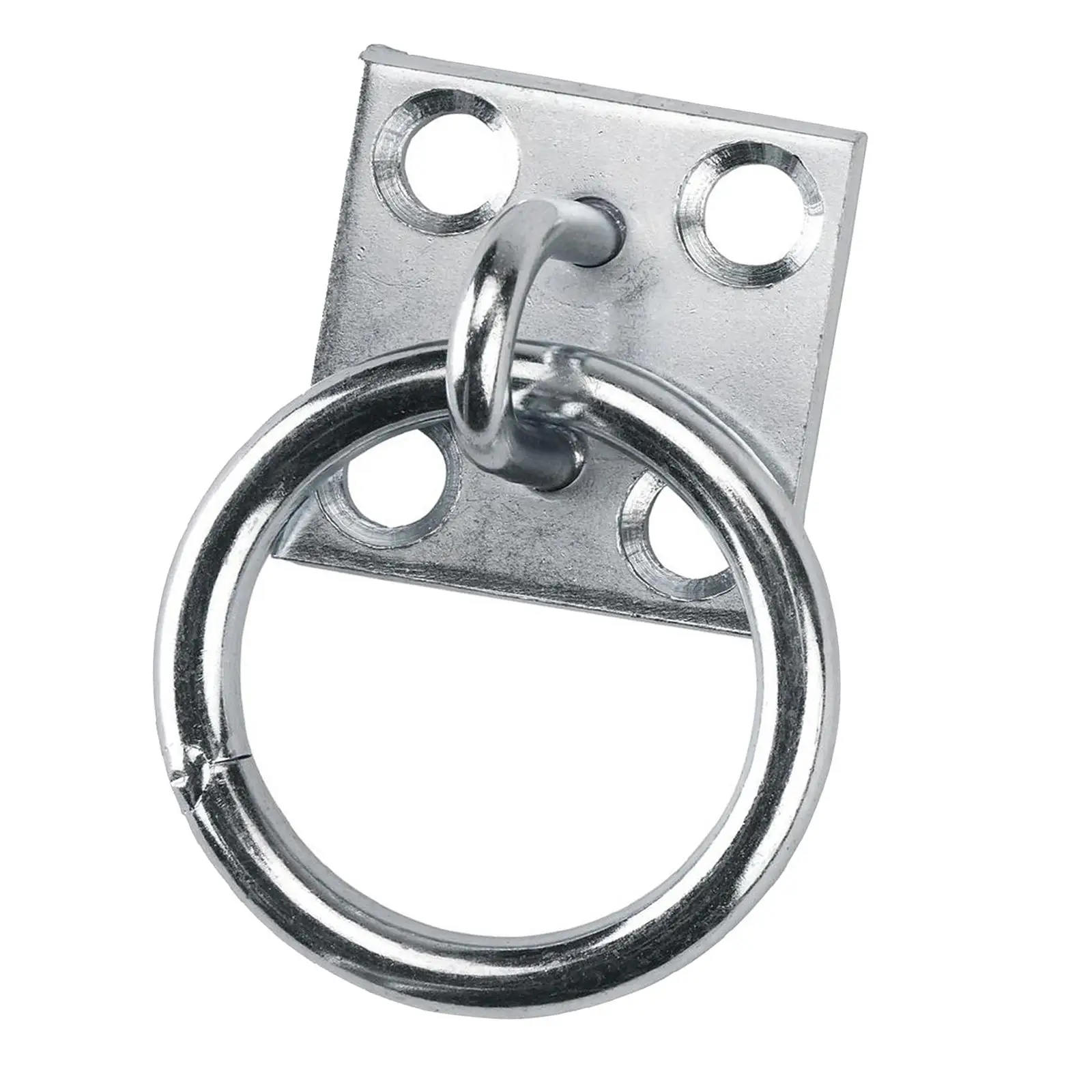 Ring Plate Horse Stable Tool Tying Horses Iron Nickel Plated Tie up Tether for Dog Lashing Equestrian Animal Accessories