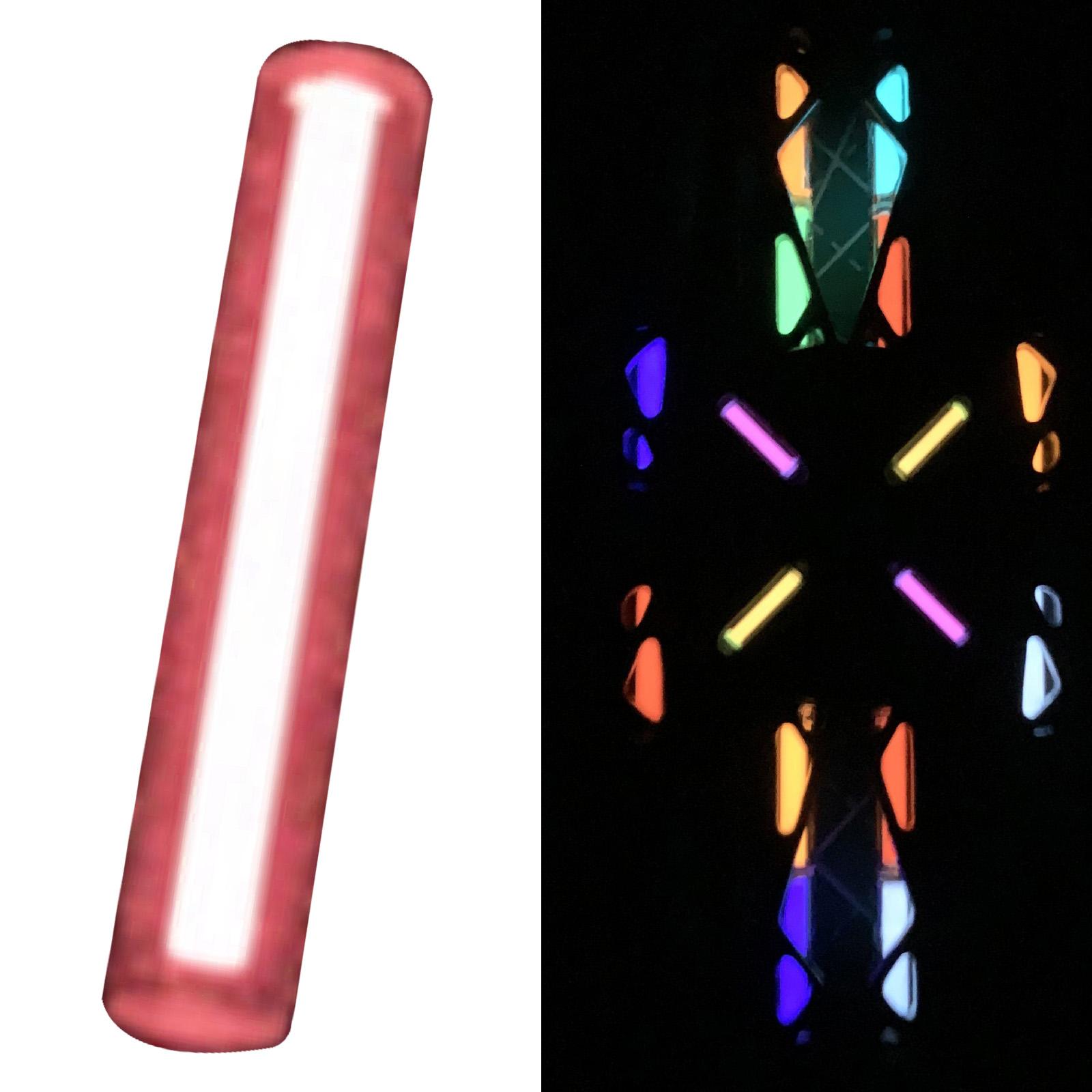 Glass Luminous Tube Substitute for Tritium Tube Self Glow in The Dark Stick Camping Pendants Keychain Party Accessories