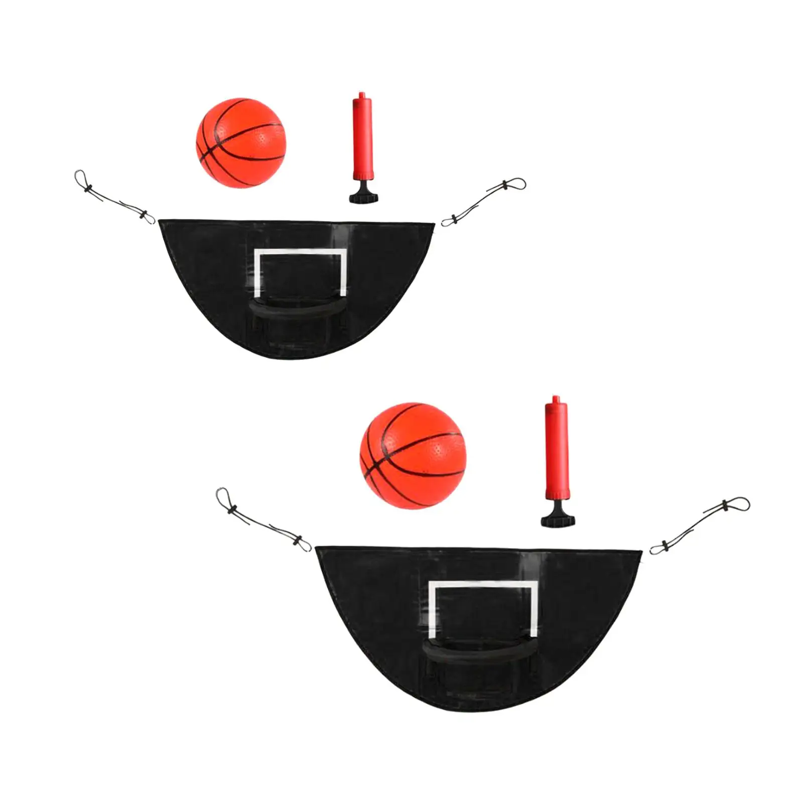 Trampoline Basketball Hoop with Mini Basketball and Pump for Dunking Toddlers