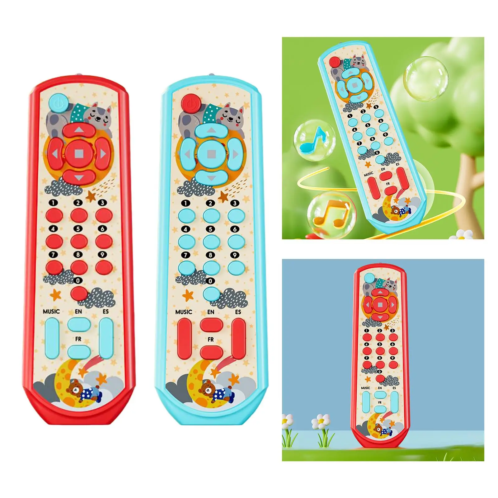 Remote Control Toys Music Education Toys Numbers Learning Machine Pretend Play with Sound for Baby Toddler Kids Children Gifts