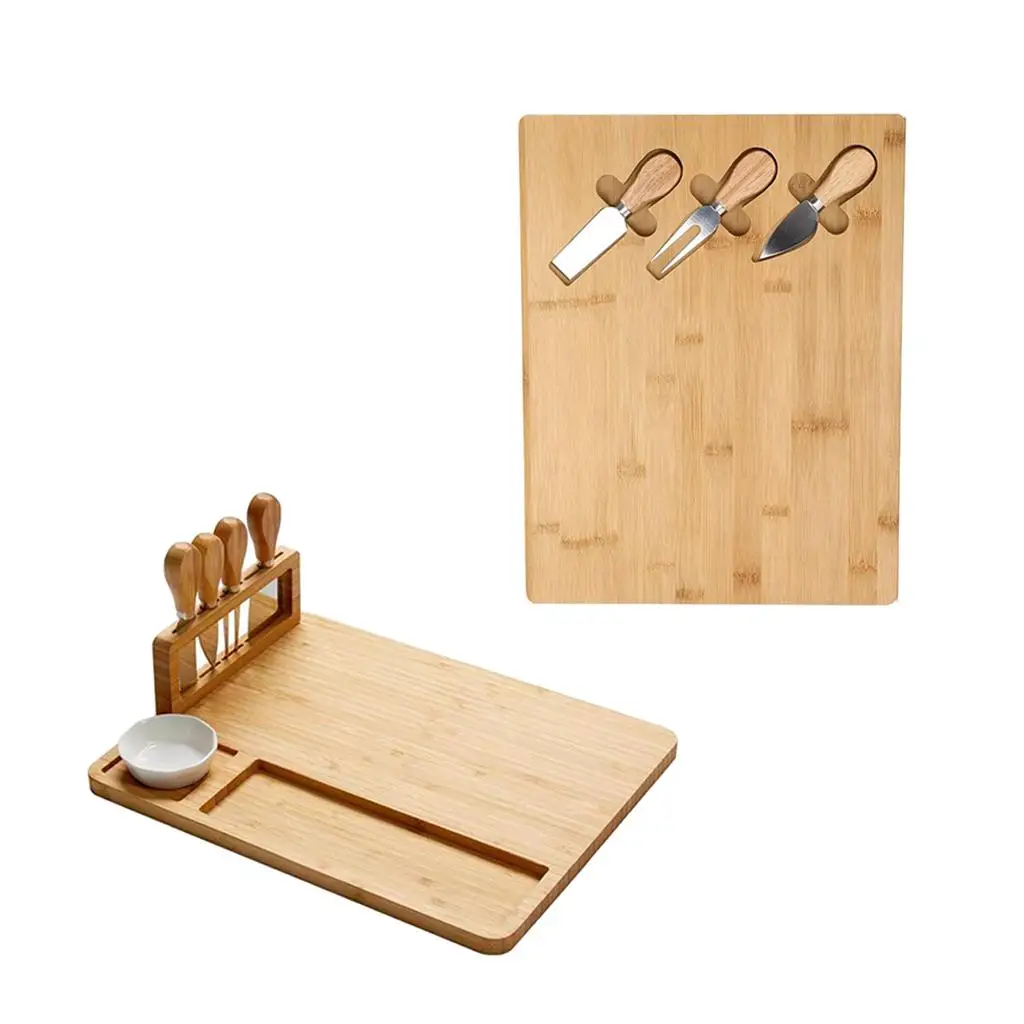 Wooden Cheese Board Set Serving Serving Utensils for Accessory 
