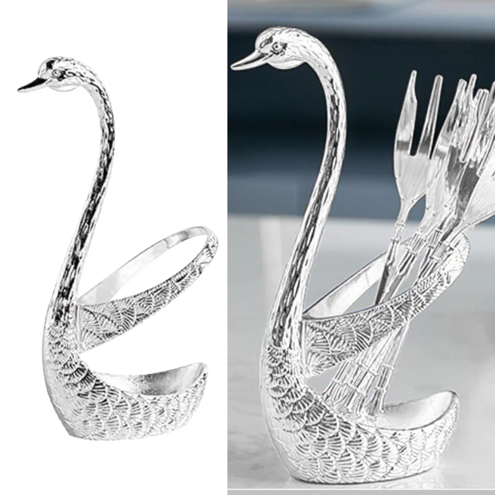 Countertop Swan Tableware Coffee Spoon Holder Only Organizer Easy to Clean