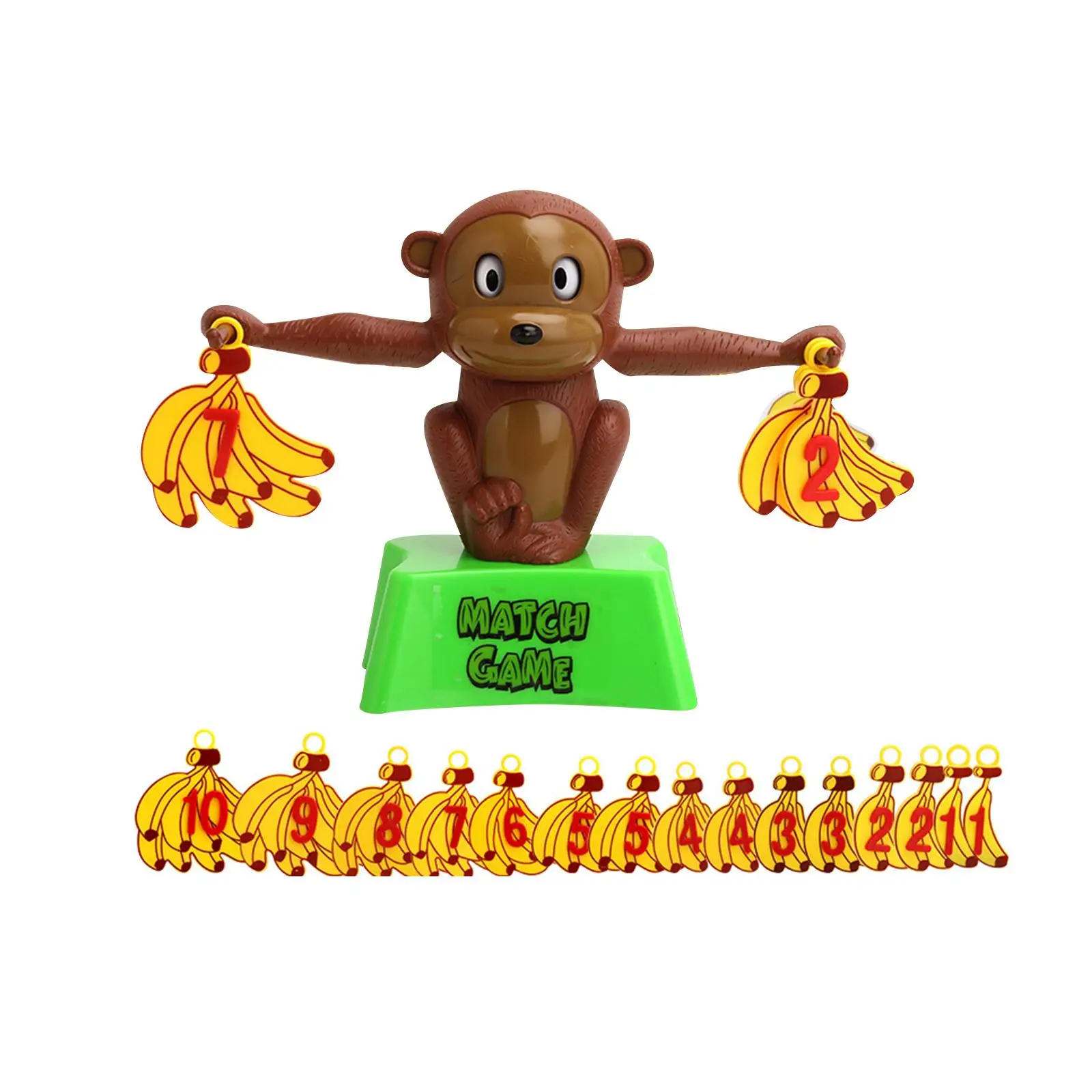 Number Learning Toy Stem Interactive Monkey Balance Math Game Monkey Balance Counting Toys for Gift Interaction Teaching Tool