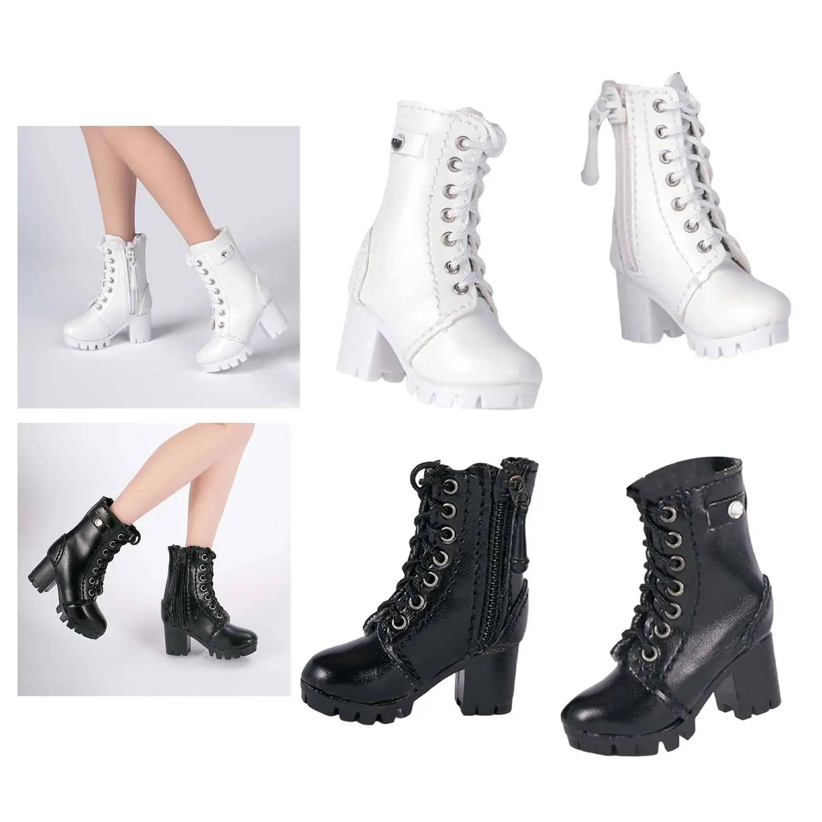 1:6 Scale High Heeled Shoes Boot for 12inch Women Figures Doll Model Dress up Accessories