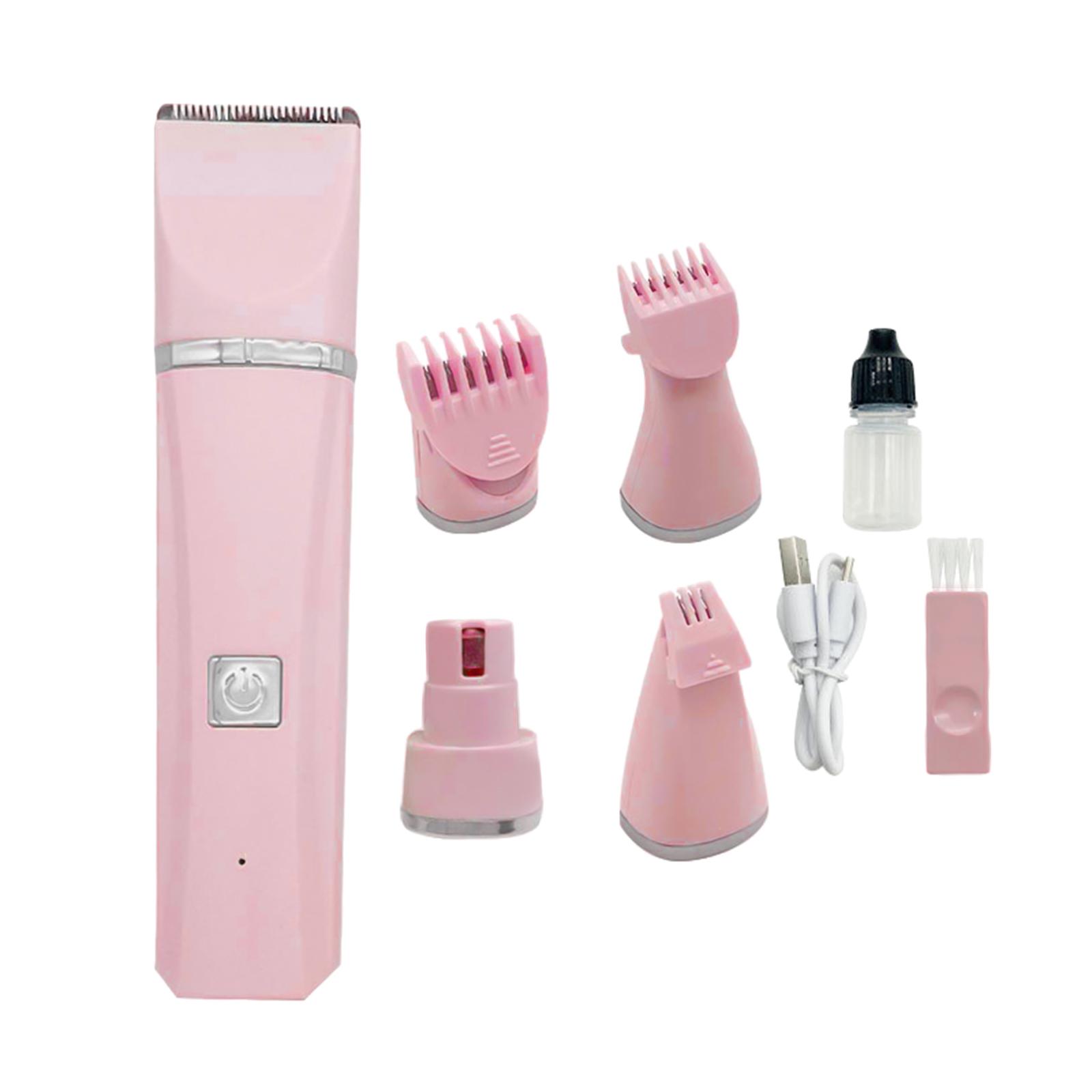 Electric Pet Dog Grooming Kit Nail Polisher Low Noise USB Rechargeable for Eyes, Ears, Face, Paws Hair Clippers for Dogs Cats