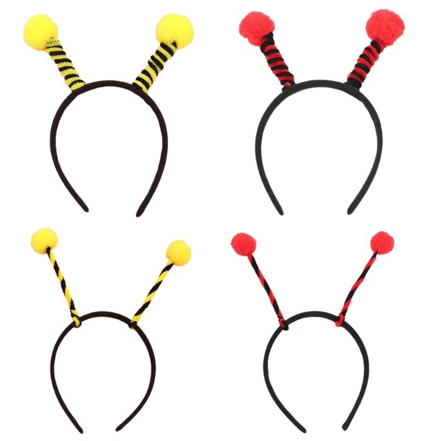 Diademas de abeja Antena de abeja Banda para el cabello Hormiga Mosca  Diadema de mariquita Disfraz de disfraces para Halloween Cumpleaños Fiesta  de Navidad Favores Sincero Electrónica