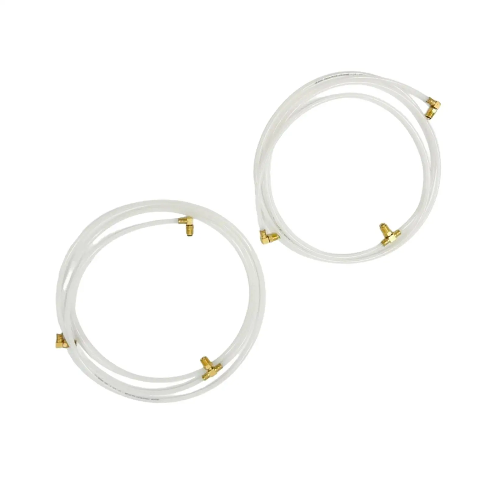 Pair Convertible Top Hydraulic Fluid Hose Lines Ho-white-set for Chevrolet Corvair Repair Part Easy Installation Durable