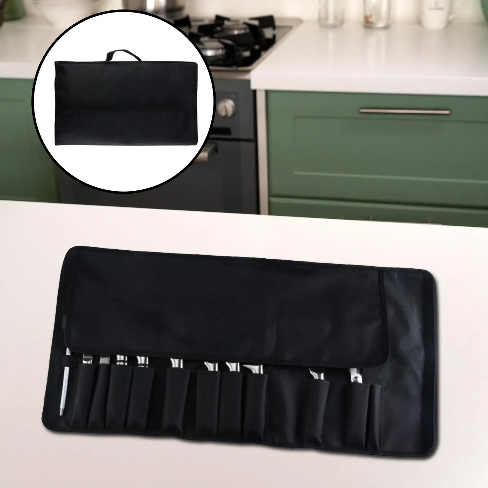 Chef Bag Cooking Tools Storage Tool Bag Roll Bags Storage Bag Pouch Holders Carry Case for Outdoor Kitchen Travel Home Gifts