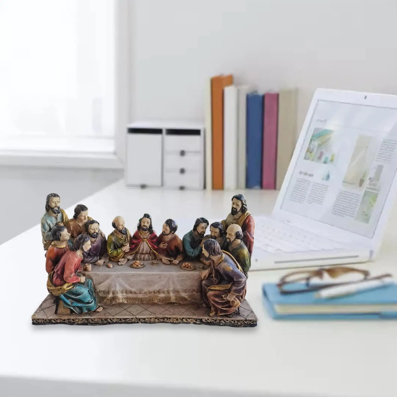 Resin The Decorative Statue of The Last Supper for Home Decorations