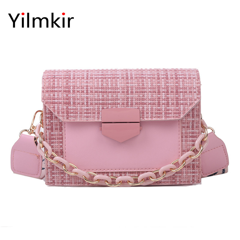 Bolsa de Ombro Viagem ao ar Bolsas e Carteiras Aleta Moda Corrente Cinta Larga Feminina Crossbody Casual Livre Multifuncional Senhoras 1 Home & Garden